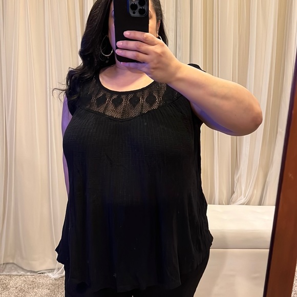 Lucky Brand Tops - Lucky Brand 1X Cap Sleeve Easy Top